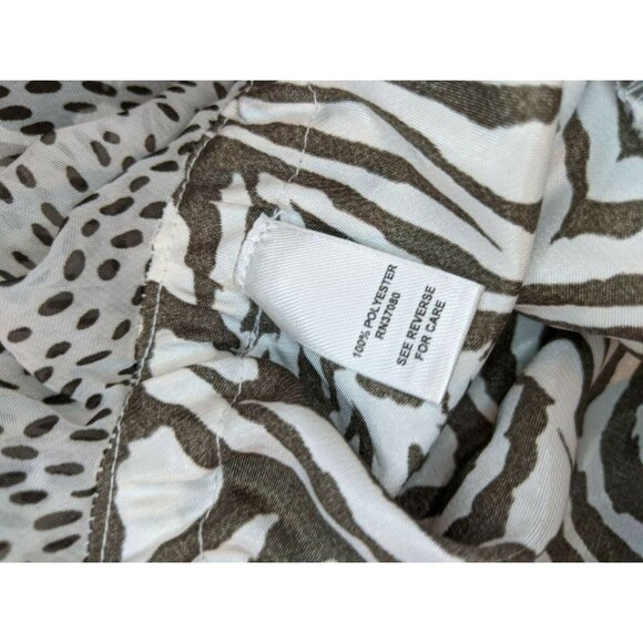 Cato Size 22/24W Animal Print Skirt Black White Lined Long Modest - Picture 6 of 6